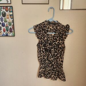 Forever 21 leopard print blouse